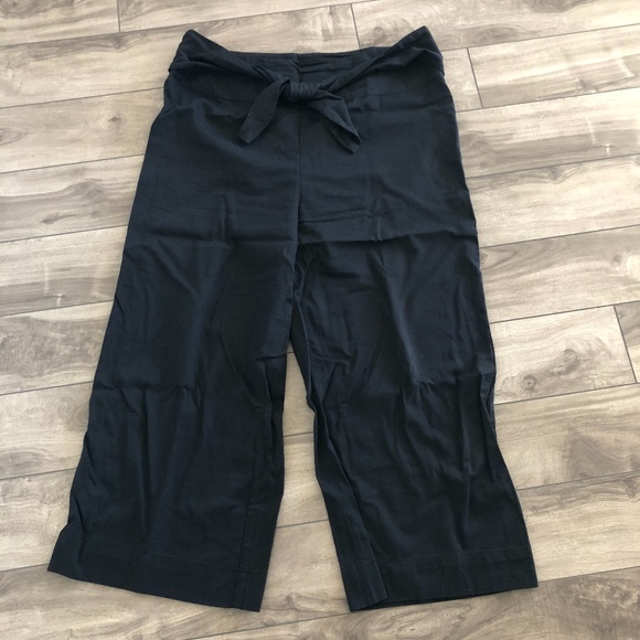 Joe Fresh Black Palazzo/Wide Leg Crop Pants - Picture 3 of 9